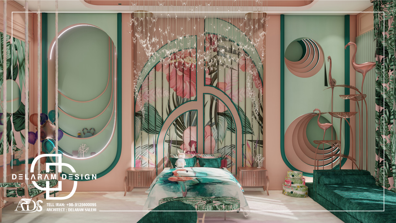 طراحی داخلی اتاق خواب دخترانه در قطر 03